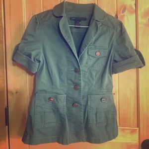 Green Cargo Khaki Blazer sz 4 Marc by Marc Jacobs